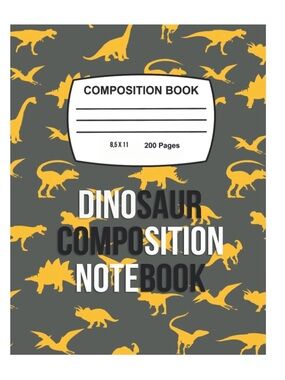 T-Rex Dinosaur Composition Notebook Wide Ruled